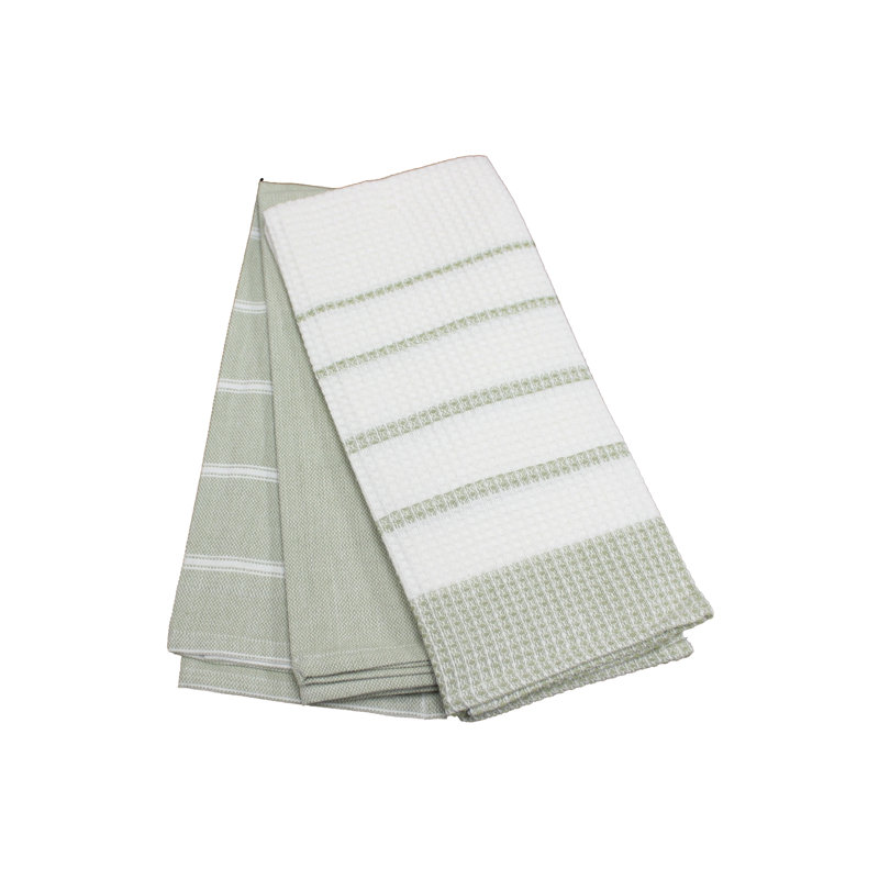 Serviette de thé Cannady, l 32 po x l 22 po, Vert