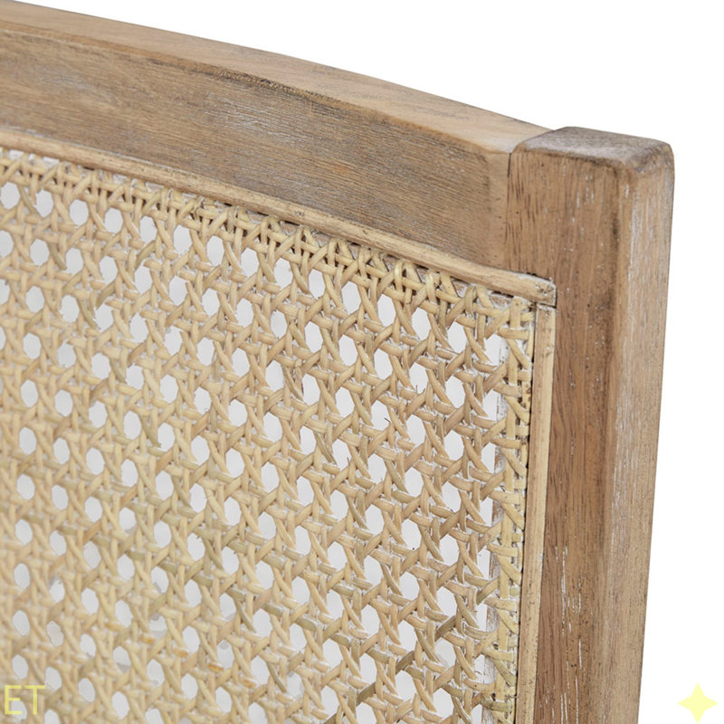 Chaise d'appoint, dossier en canne