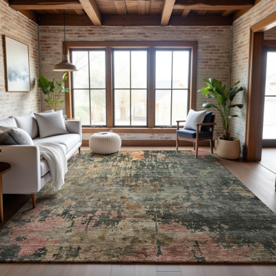 Premium Machine Washable Jessie AMF1214 Abstract Rug