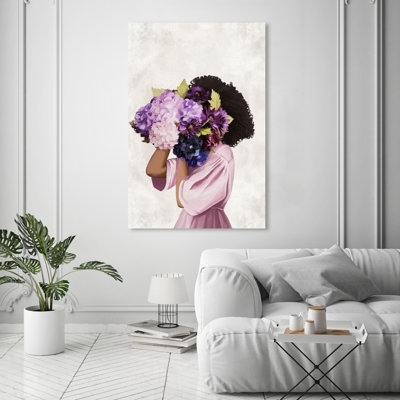 «Fashion and Glam Lavender Floral Beauty Fashion Lifestyle», peinture sur toile