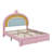 Princess Upholstered Platform Bed Rainbow Velvet Storage Drawer-1909512257
