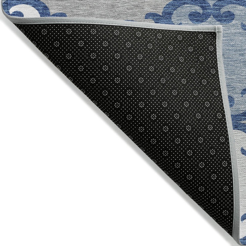 Malek Indoor/Outdoor Area Rug with Non-Slip Backing, Rectangle 8' x 10'
