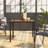 Saville Square All-Weather Faux Teak Patio Dining Table with Steel Frame - Seats 4-1087325885