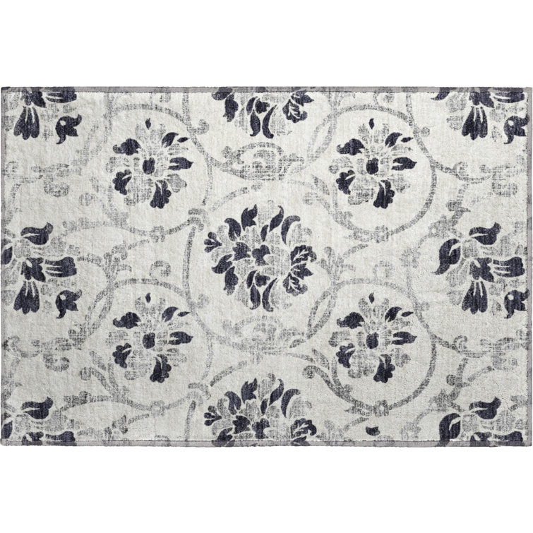 Premium Machine Washable Prisco Black Rug