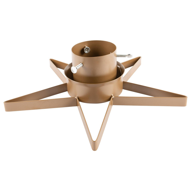 Metal Star Christmas Tree Stand, Gold