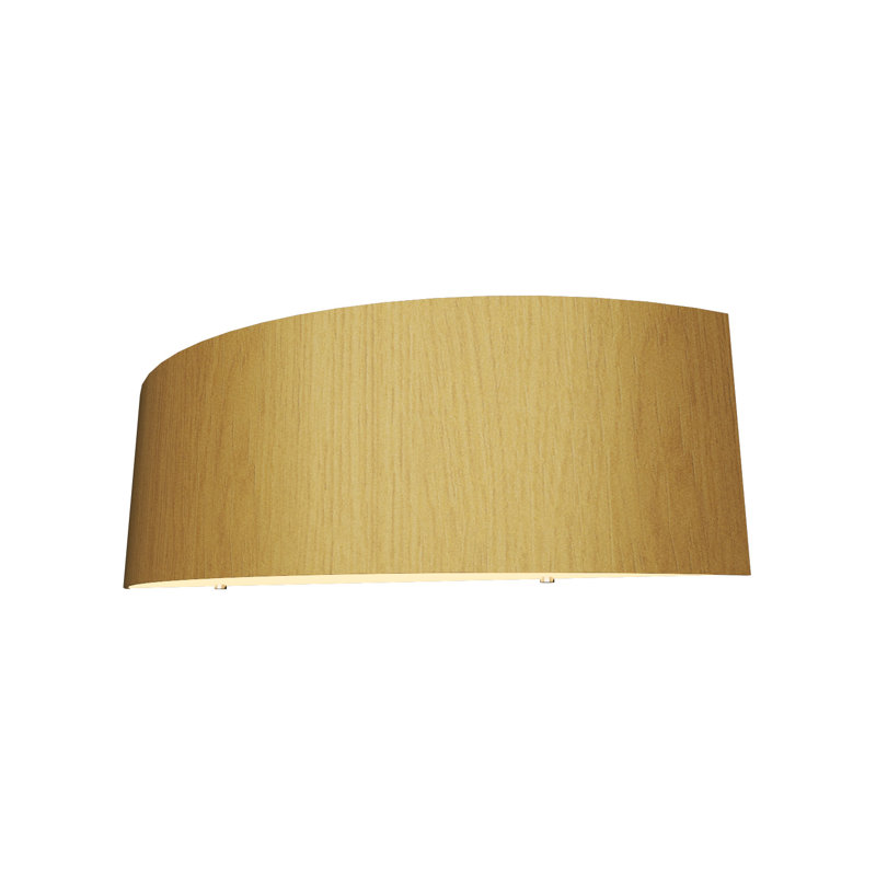 Manufactured Wood Flush Mounted Sconce, Organic Gold