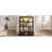 3-shelf Metal Open Bookcase With 2 Drawers And Led-337523233