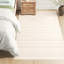Tapis ivoire en laine tissé à la main Zekia-12436113