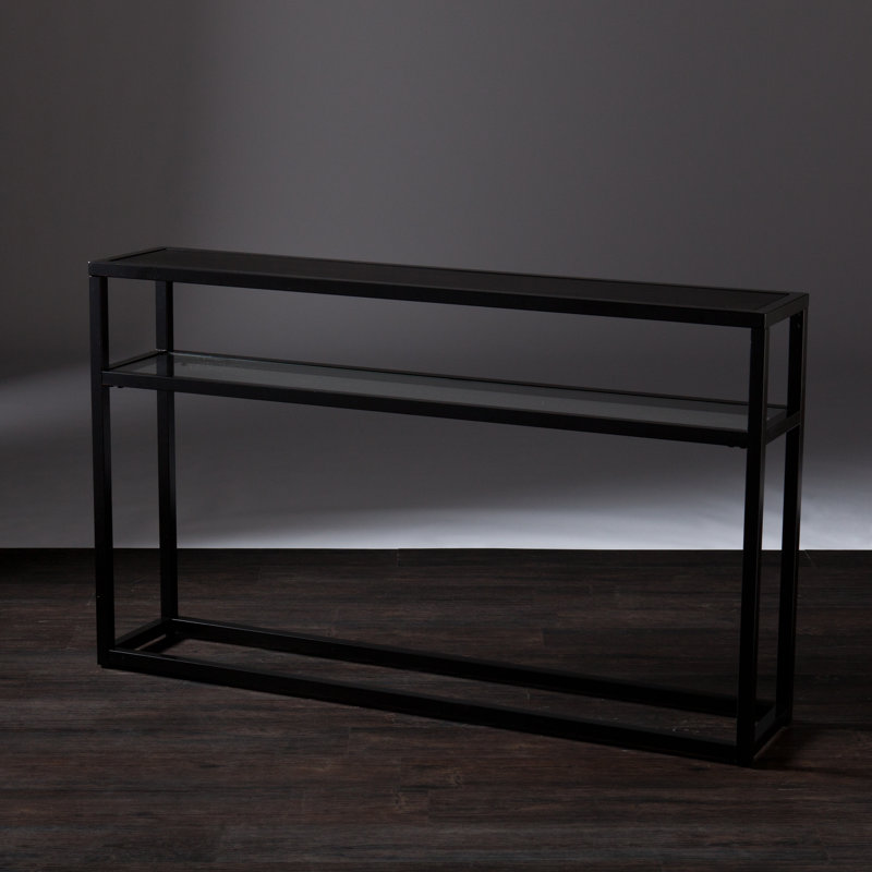 Swanage 50.25'' Glass Top Console Table