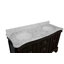 Ensemble de meuble-lavabo double 60 po avec armoire chocolat et comptoir en marbre de Carrare Katherine-874061107-874061101