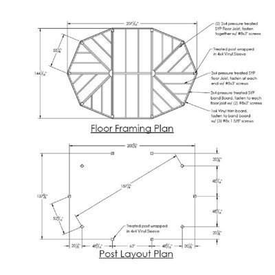 YardCraft Gray Wood Flooring for Gazebo