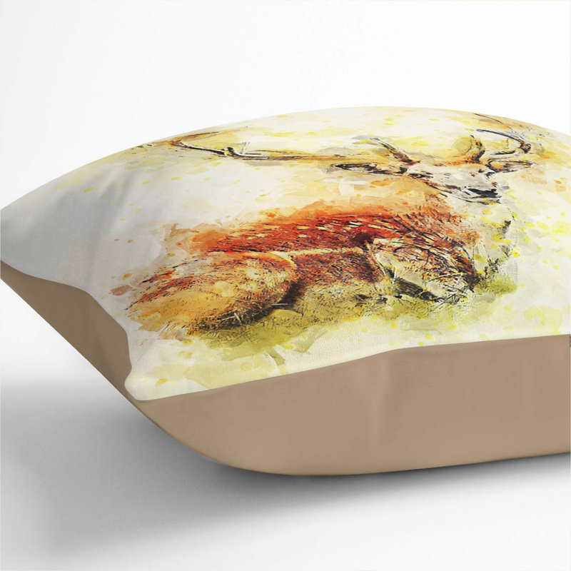 Square Throw Cushion, Stone, 55cm H x 55cm W x 20cm D