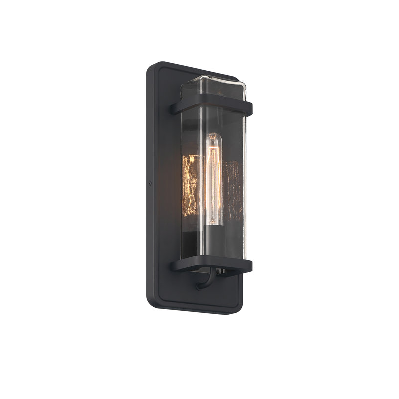 Steel Wall Light, 16" H x 7" W x 4" D