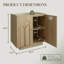 30,3 po Armoire de rangement avec 1 tablette et garniture dorée Accent Cabinet Office-272775529-273404030