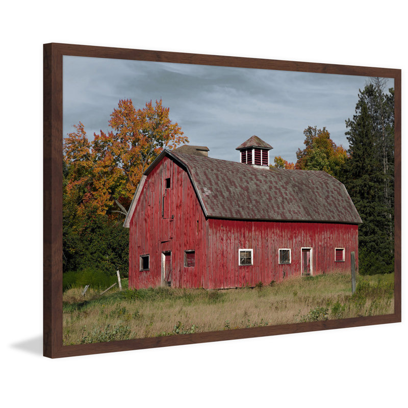 Iconic Red - Single Picture Frame Print, 41 cm H x 61 cm W