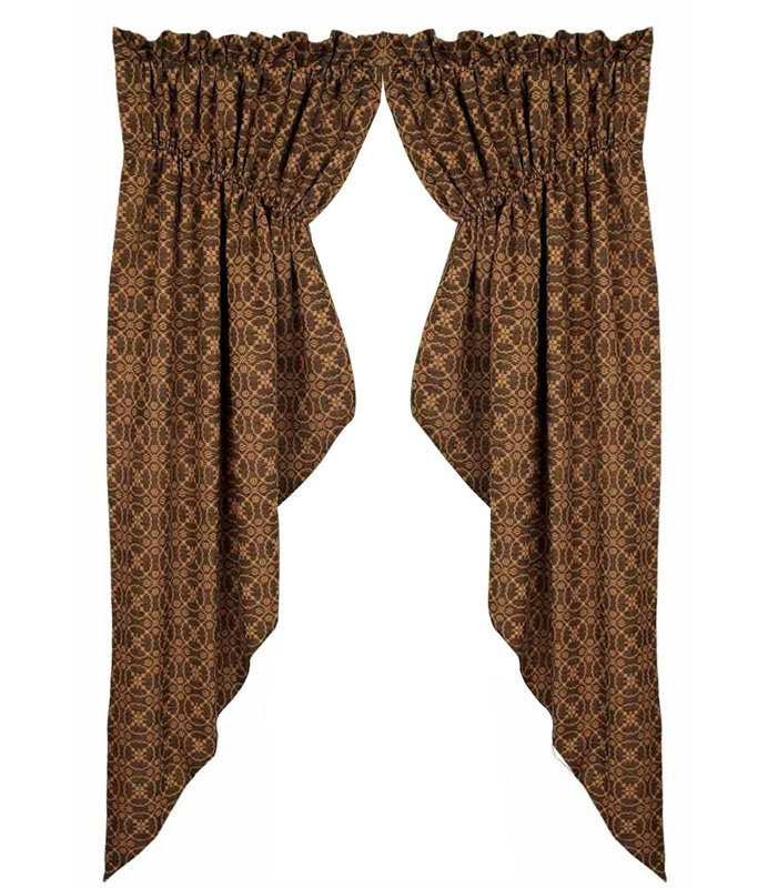 Cantonnière en coton à motif géométrique 2 pièces L and R