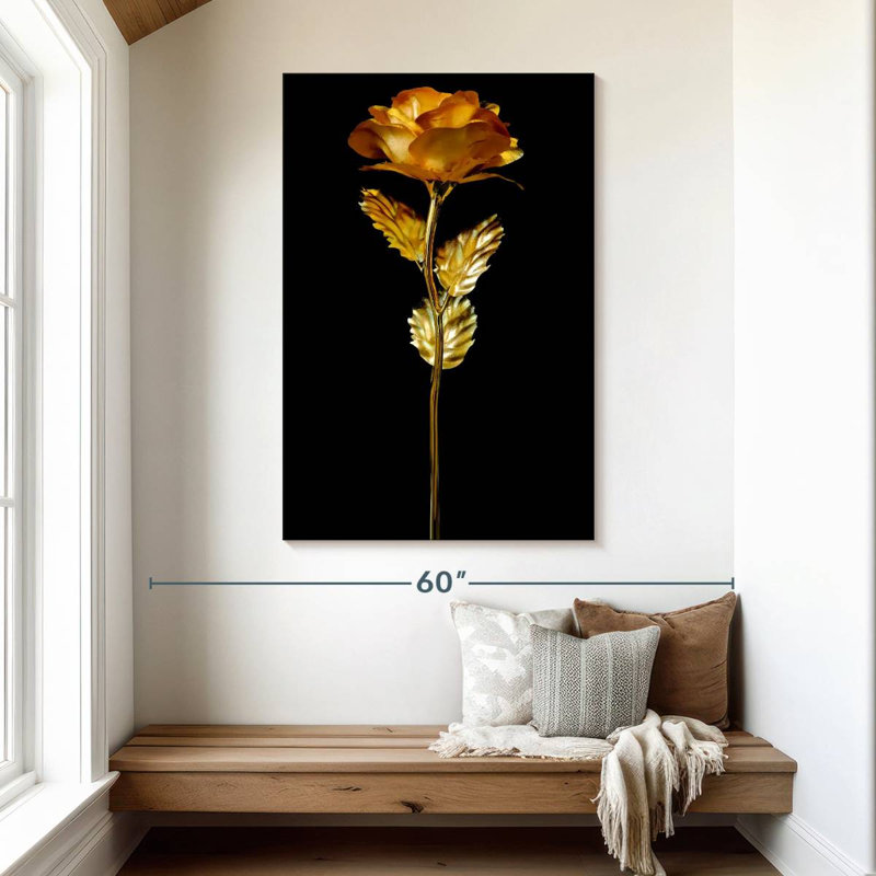 Colored Rose, 48" H x 32" W