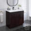 Ensemble de meuble-lavabo 36 po avec comptoir en résine de polyuréthane-103156265