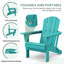 Chaise Adirondack pliable en PEHD Clitheroe-879102158