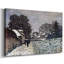 «Snow at Argenteuil» par Monet-Gallery, toile tendue-361044054