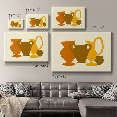 «Posing Pottery II», toile tendue avec châssis de qualité supérieure - prête à être accrochée