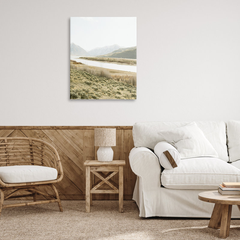 «River Mountains Peace», toile par Leah Straatsma, H 40 po x l 30 po