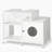 Versatile Bathroom Cat Litter Box Enclosure with Multiple Storage Options
