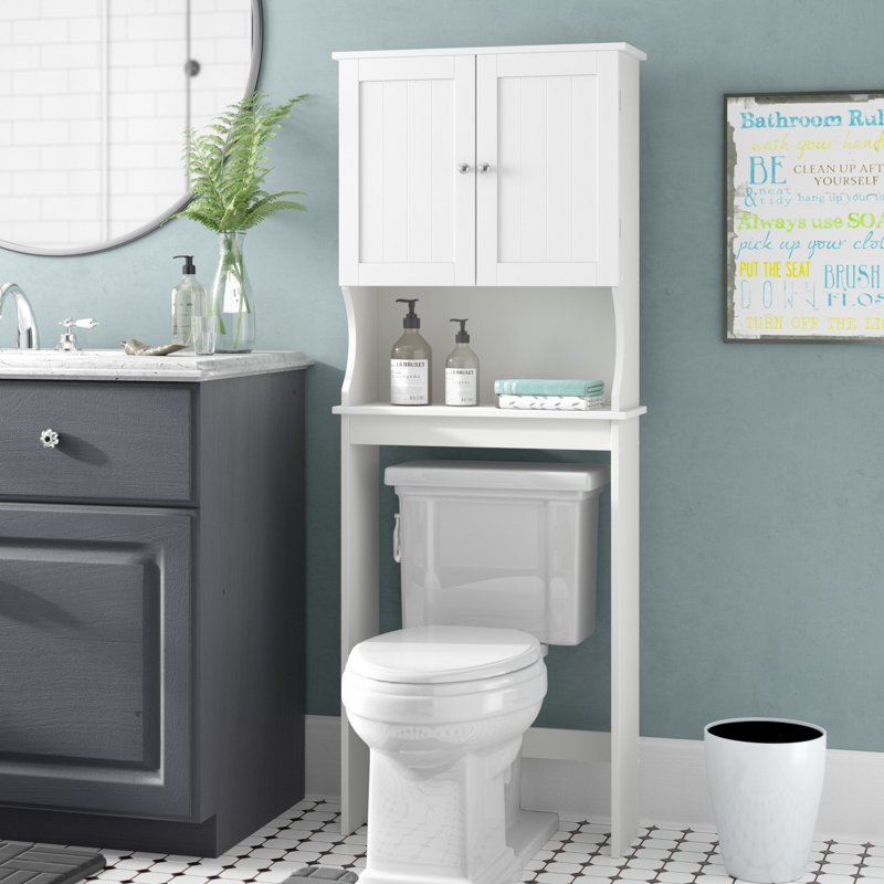 Wall Over The Toilet Storage, White Semi Gloss