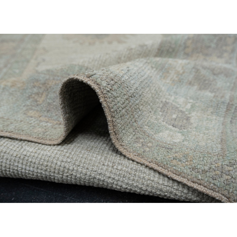 Tapis turc Oushak fait à la main 2 pi 11 po x 8 pi 7 po