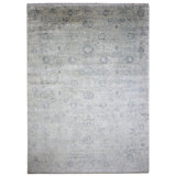 Handmade Silk and Wool Area Rug