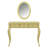Luxury Makeup Vanity Desk With Oval Mirror-72644738