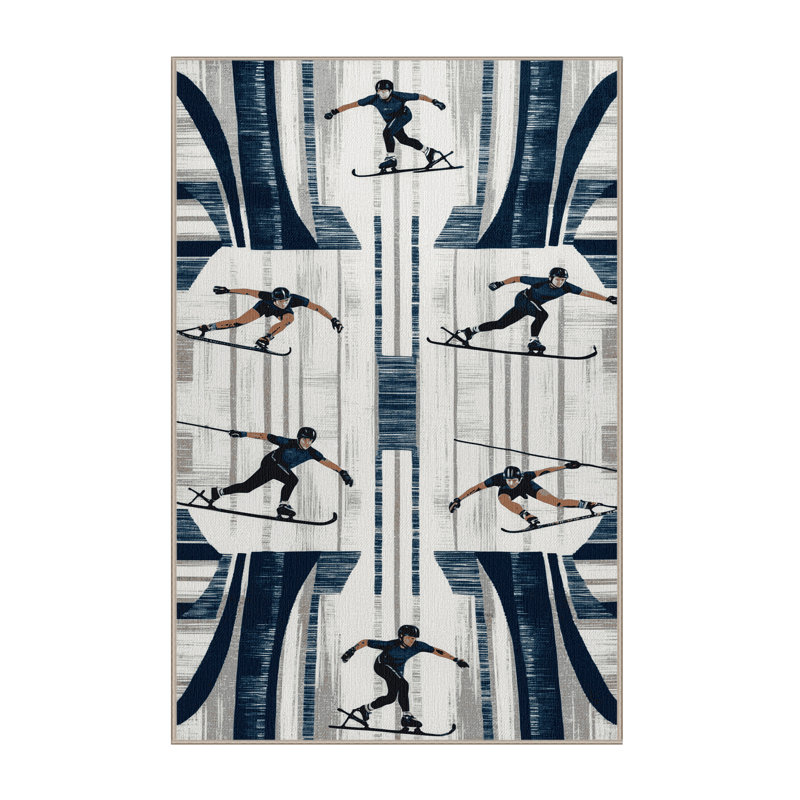  Tapis de sport de patinage de vitesse lavable, Tapis de couloir 2 pi x 5 pi
