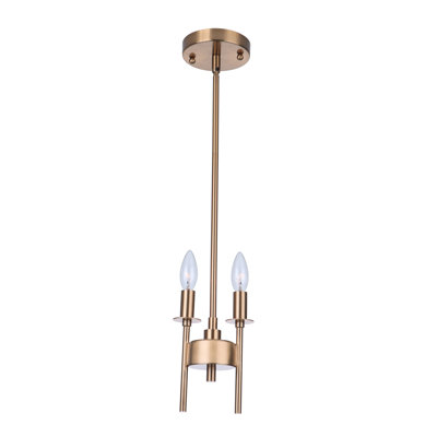 Luminaire suspendu unique à 2 lumières Retta