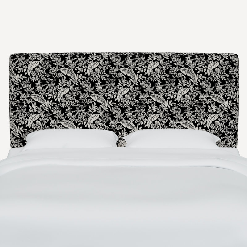 Elly Headboard, King, Rpc Canopy Black & Cream Linen