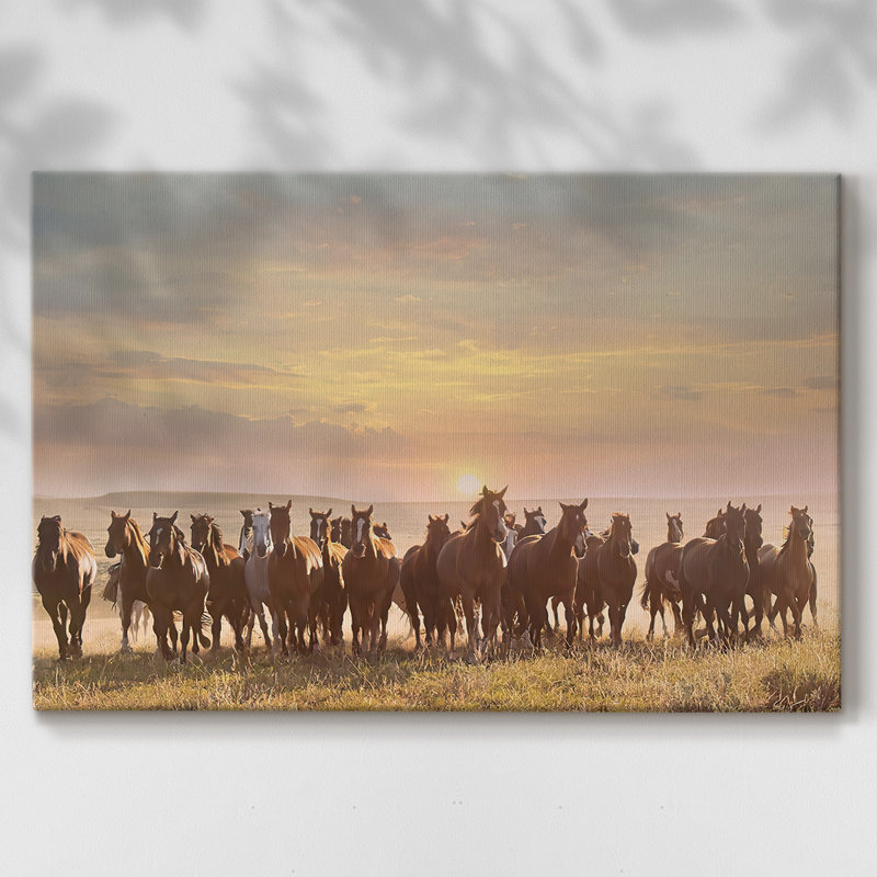 «Horse Motion I» - Cavas enveloppés, 32 x 48