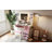 Makeup Vanity With Glass Top, 11 Hollywood Bulbs, 6 Drawers And Stool