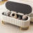Upholstered Velvet Storage Ottoman With Button-Tufted,Storage Bench With Metal Legs-1934453660