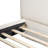 Arlo Modern Glam Upholstered Bed Frame with Thick Curved Headboard and Solid Wood Legs-125959313
