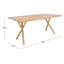 Solid Wood Top Dining Table
