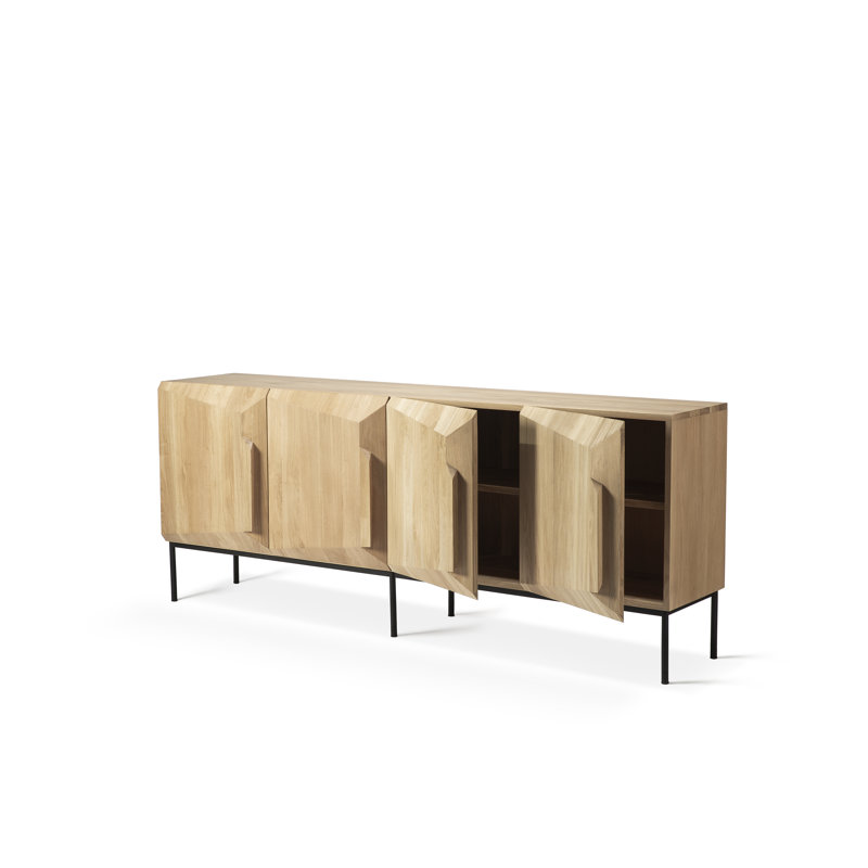 Stairs 78.7'' W Solid Wood Sideboard