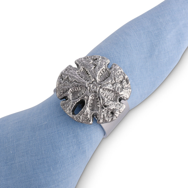 Sand Dollar Metal Napkin Ring