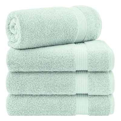 100% Cotton Turkish  4 Piece Bath Towel Set, Soft and Absorbent Bathroom Towels