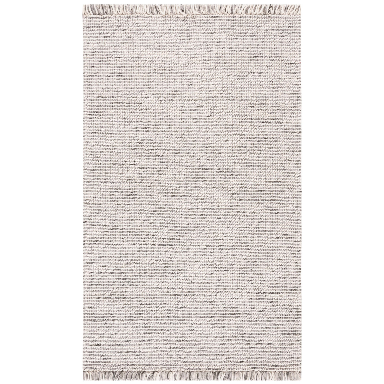 Kava Grey Black Rug, Rectangle 5' x 8'