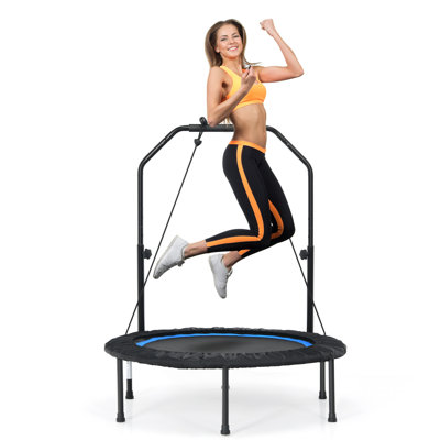 Tanisha Freeport Park ft Round Fitness Trampoline with Handlebar