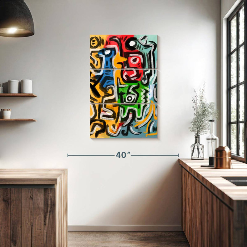 Danse tribale africaine, H 38 po x l 24 po