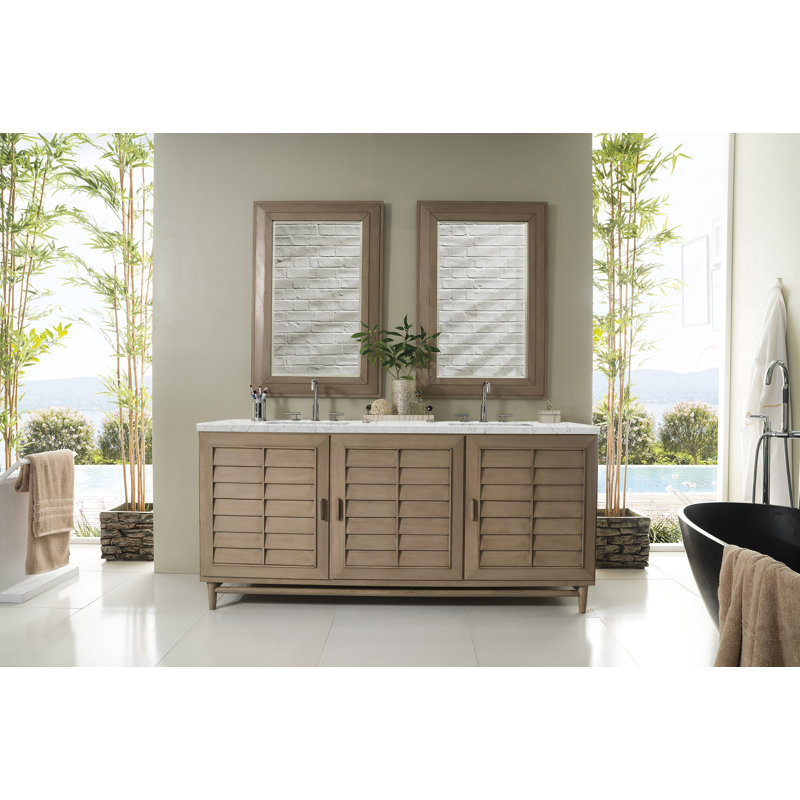 Portland 72'' W Double Vanity, Eternal Jasmine Pearl