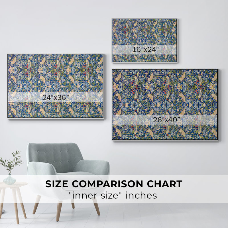 "Vintage Abstract - XXI" sur toile, White Floater Framed Canvas, 17" H x 25" W x 2" D