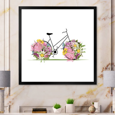 " Floral Bike Illustration III "
