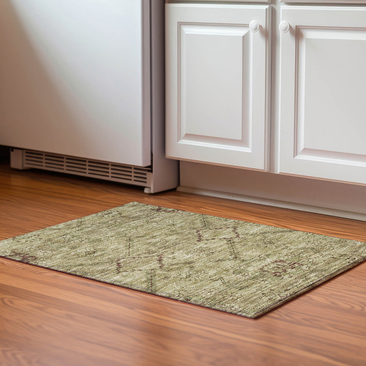 Premium Machine Washable Prisco Brown Rug