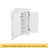 White Triangle Bathroom Storage Cabinet With Adjustable Shelves, Freestanding Floor Cabinet For Home Kitchen-1254954504